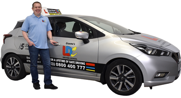 Graeme Stewart's driving school car